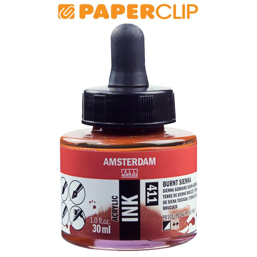 

CAT ACRYLIC AMSTERDAM 17204110AAC INK 30ML BURNT SIENNA