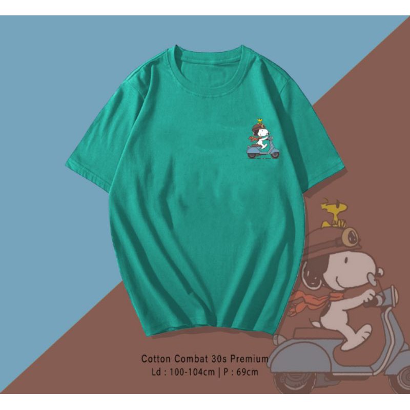 T-SHIRT / TUMBLR SNOOPY VESPA PREMIUM OVERSIZE