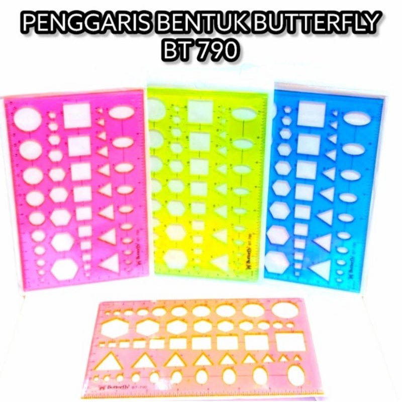 

Butterfly Penggaris Bentuk Cetakan Bangun Datar