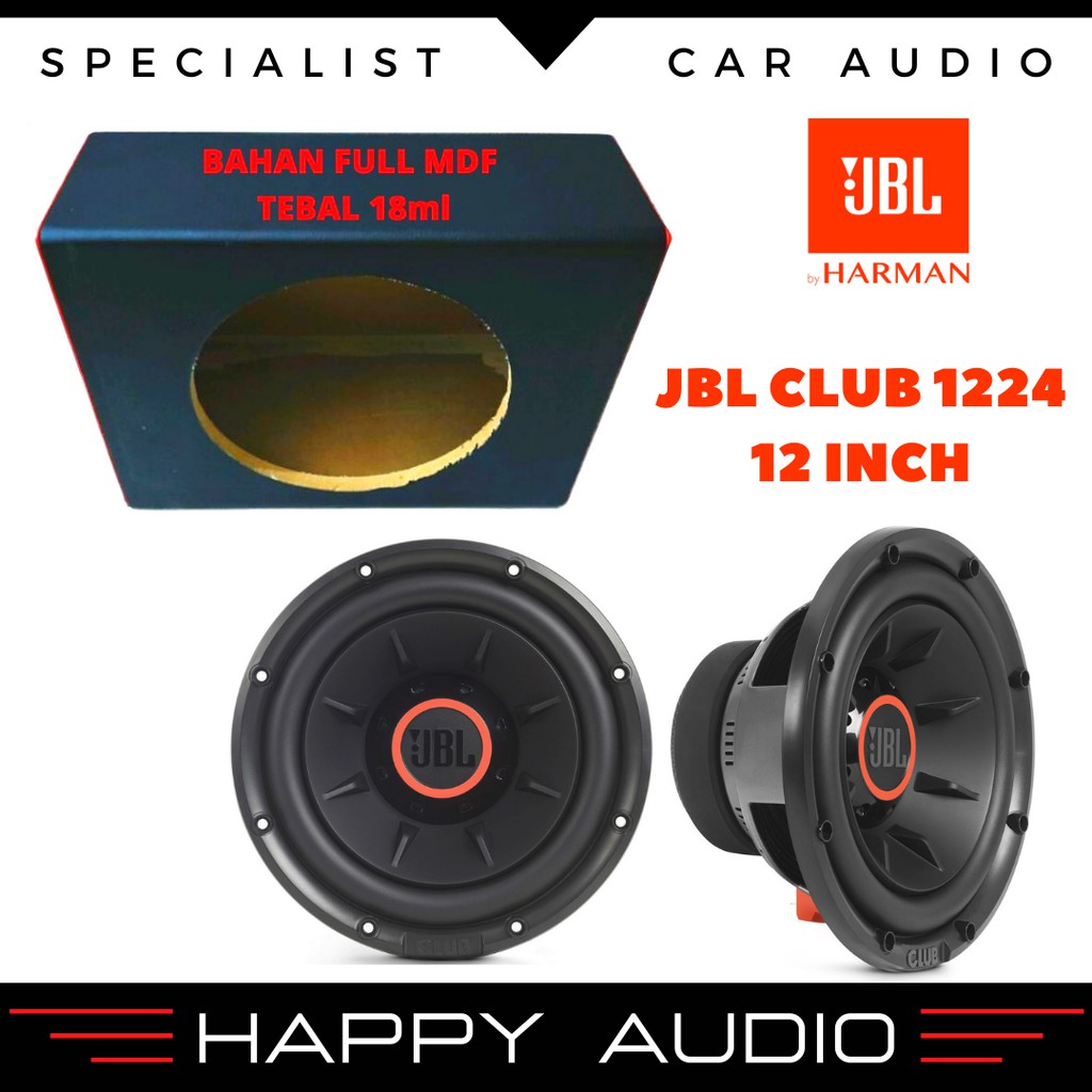 Subwoofer Audio Mobil JBL CLUB 1224 1I inch Subwoofer BONUS Box SUB ORIGINAL JBL by HARMAN KARDON