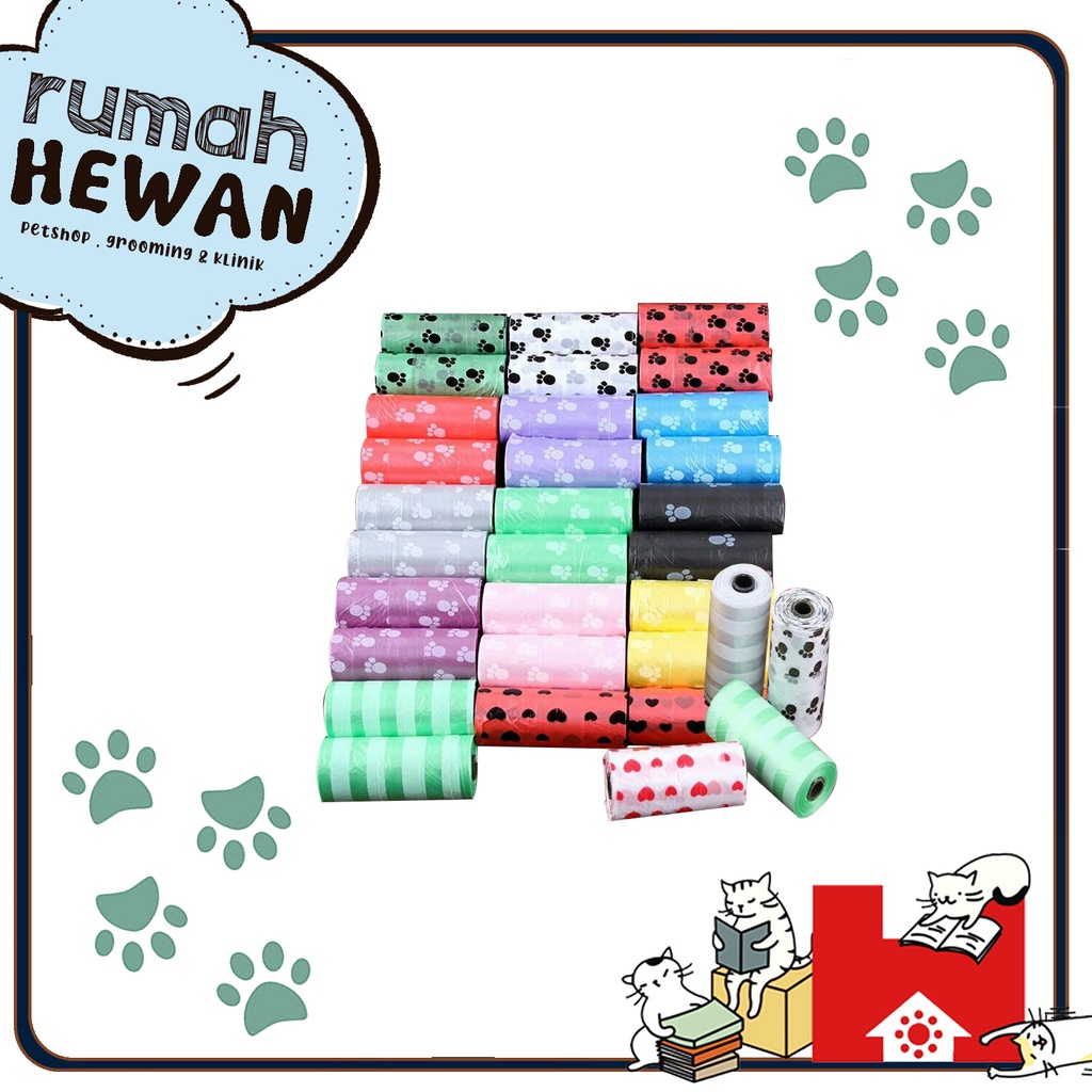 Pet Waste Bag Cat / Dog - Kantong Plastik Pup Kotoran Kucing Anjing