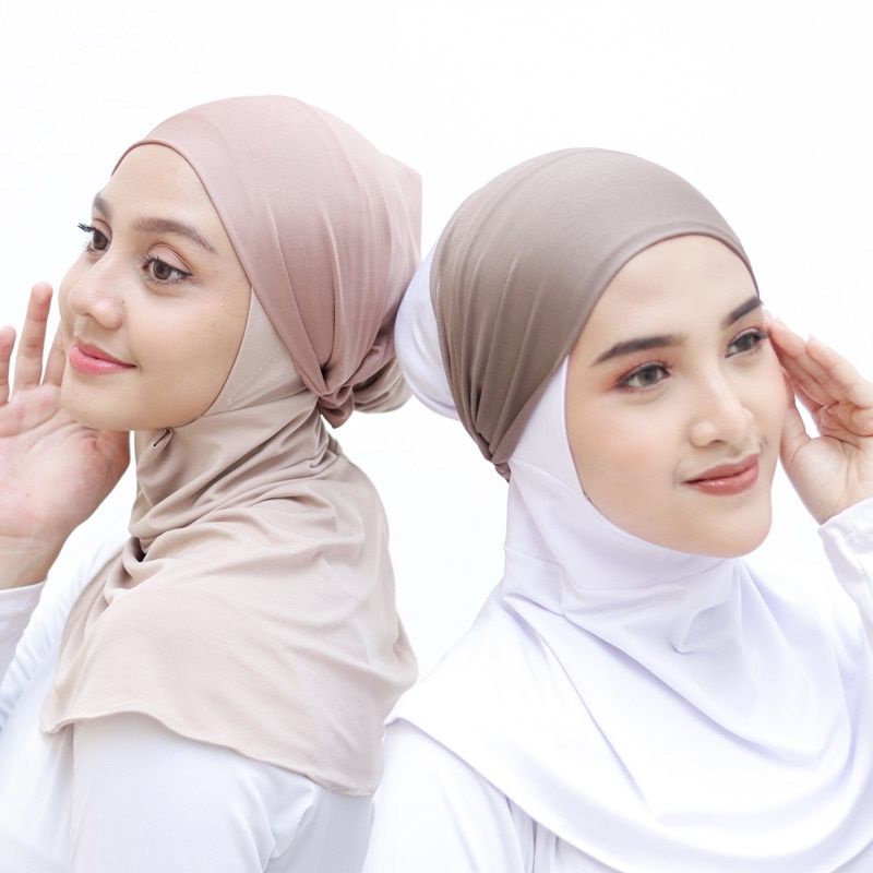 Inner Ciput Bandana Basic Kaos Jersey Karet Hijab