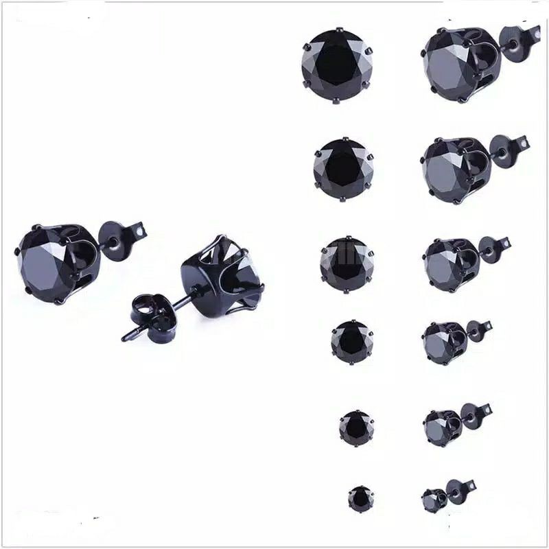 jannjewelry Giwang titanium anti karat 5mm /6mm /7mm/8mm