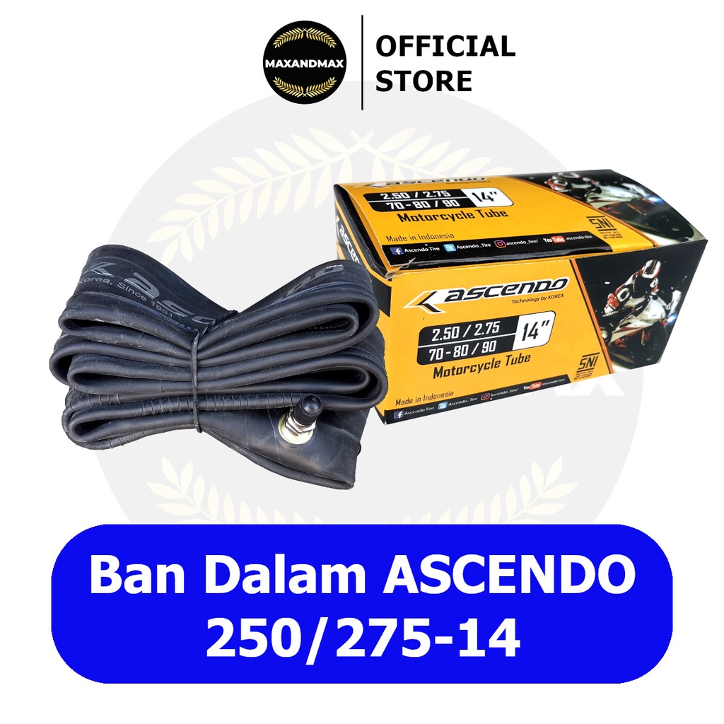 Ban Dalam ASCENDO 250/275-14 (70/90-14, 80/90-14)