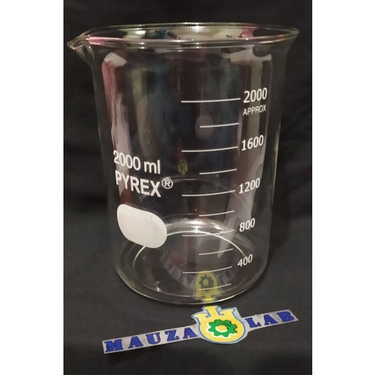Beaker 2000 ml pyrex