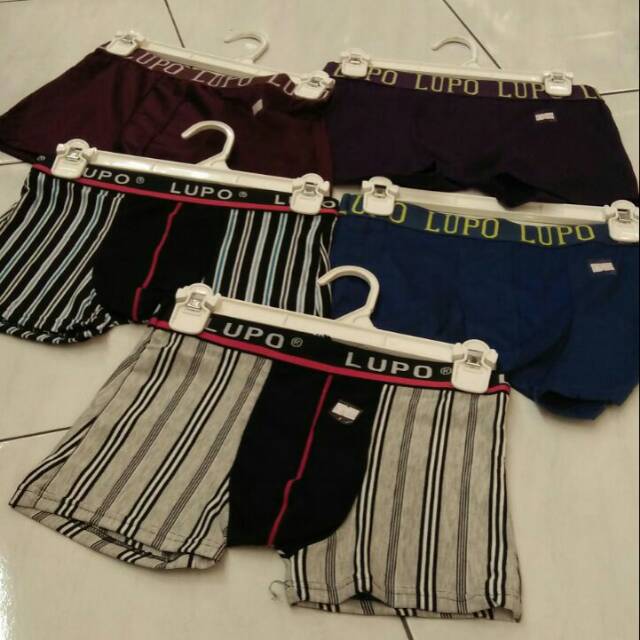 Celana dalam Lupo lurik dan Lupo polos