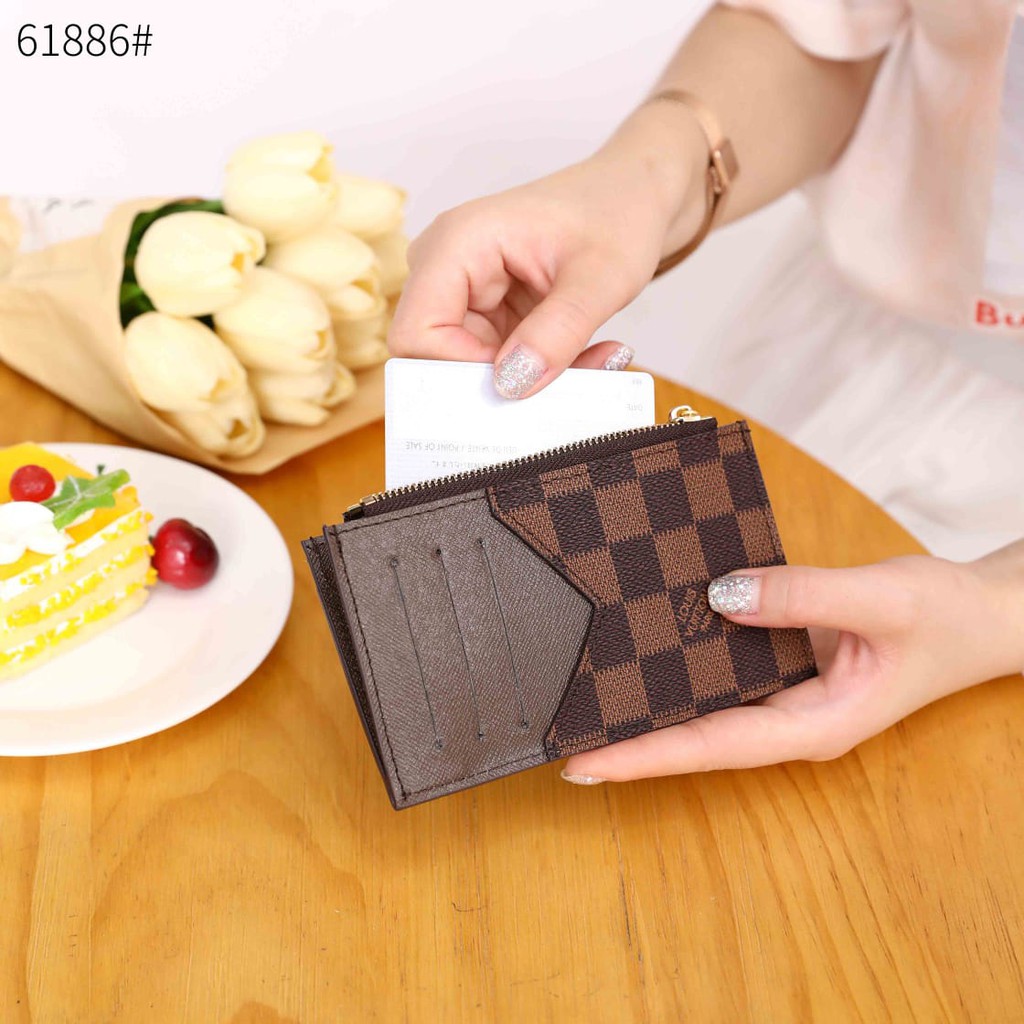 VA-[PLATINUM QUALITY] LV Coin Card  Holder Wallet with Box M61886#