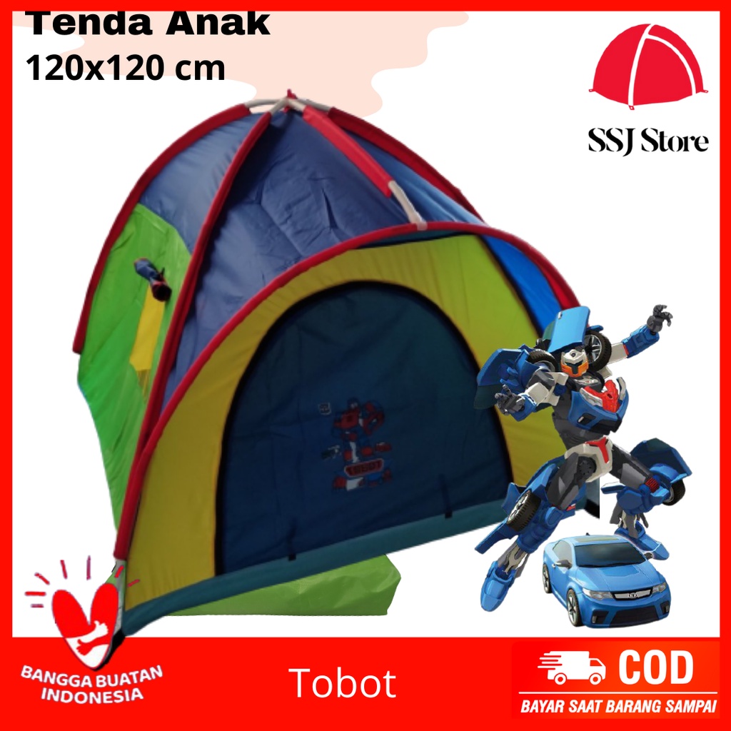 Tenda Untuk Anak Cowok Murah Ukuran 120x120 cm SSJ Store Gratis Ongkir Bisa COD / Kemah - Kemahan An