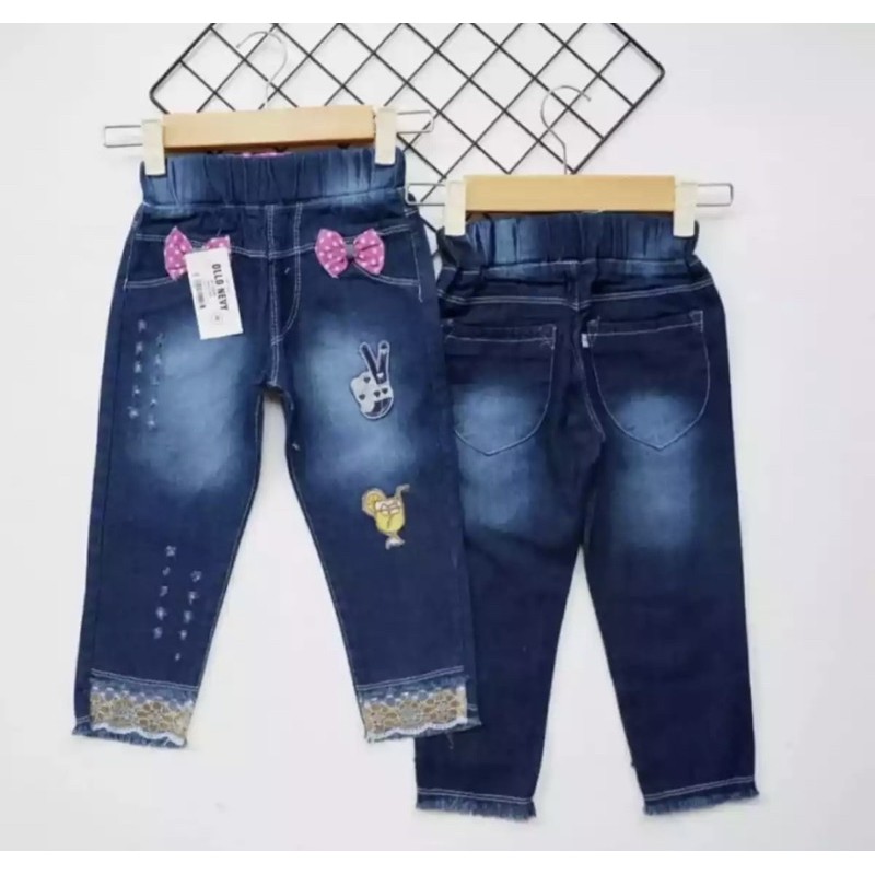 CELANA JEANS RENDA ANAK 1-7 TAHUN