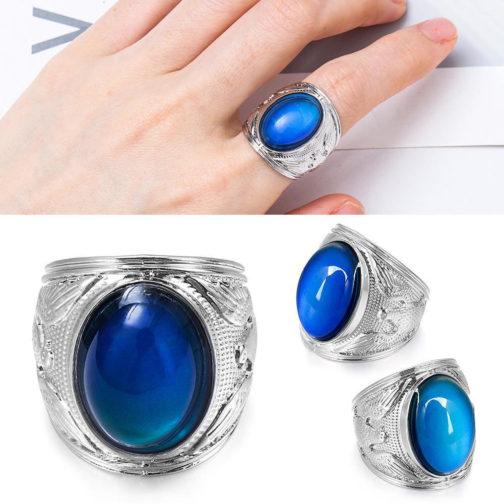 Suyo Mood Ring Ukuran 5-10 Hadiah Fashion Baru Untuk Wanita Gadis Kontrol Suhu