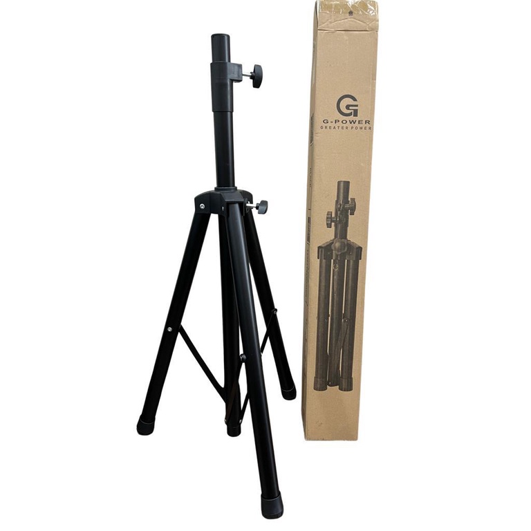 GPOWER STAND SPEAKER STAND KUAT BEBAN SAMPAI 50KG - 15KG BAHAN TEBAL DAN KUAT FULL BESI BISA DIATUR PANJANG /PENDEK