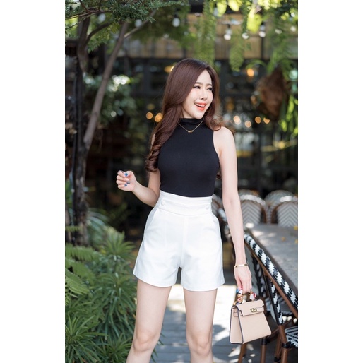 CELANA PENDEK BEWRY HIGHWAIST VASIASI KANCING DUA IMPORT BANGKOK (CLBRY014)