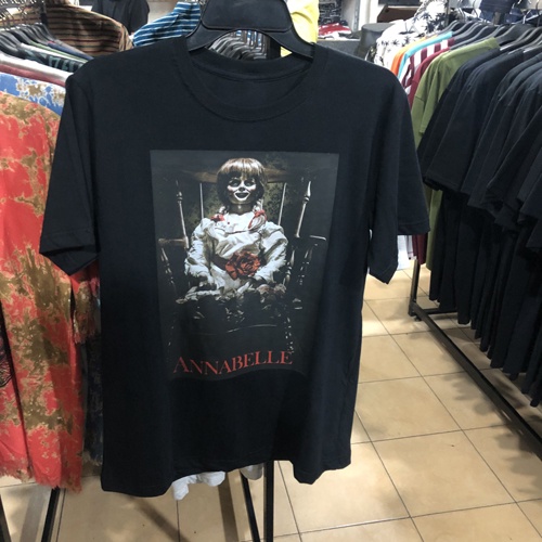 Kaos Annabelle Horror Tshirt Bahan Katun Casual T-SHIRT Real Pict BISA COD T Shirt Terbaru