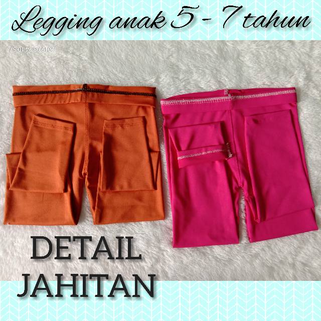 Legging anak 5 - 7 tahun Spandex