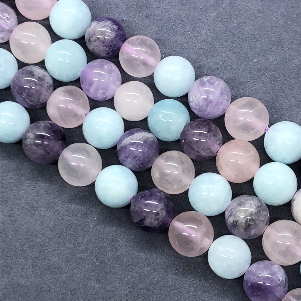 BISA COD South Africa Dreamy Lavender Crystal Quartz Beads Stone Round 6-12mm DIY Jewelry