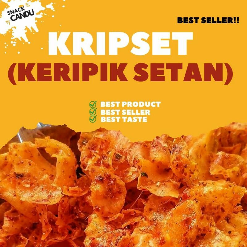 Jual Box 125gr Kripik Setan Keripik Singkong Keripik Pedas Kripset