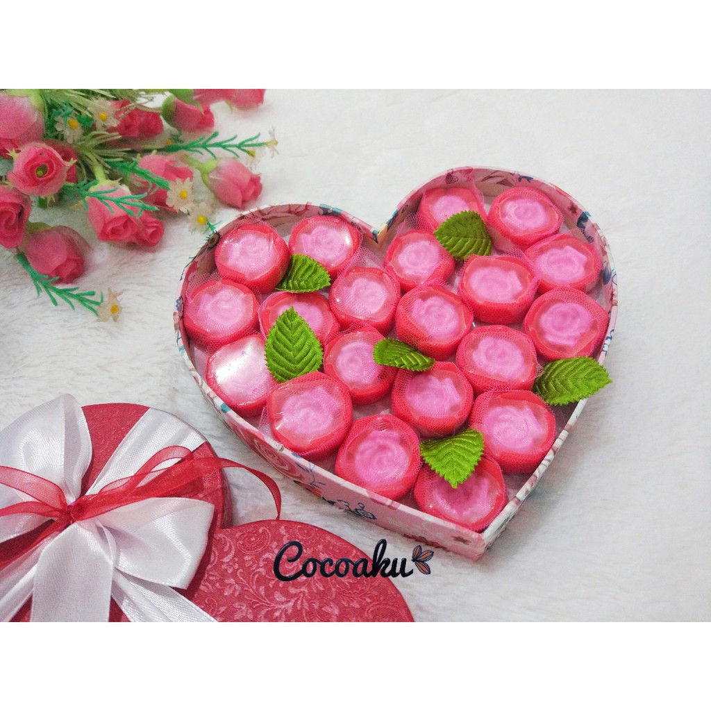 

Flower Heart Choco / Cokelat Valentine (Love box D17)