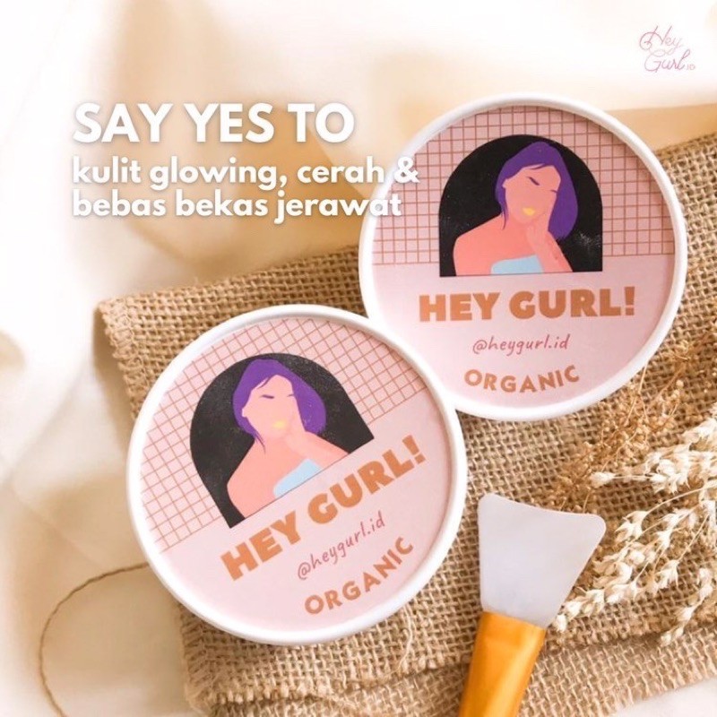 Saffron Mask By HeyGurl | Masker Organik Mencerahkan