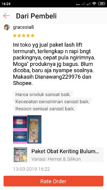 Paket Obat Keriting Bulumata/ Lash Lift Kit Meisheng Original