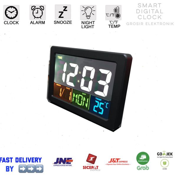 Jam Meja Digital Weker Keren Smart Alarm Clock Souvenir GH-2000