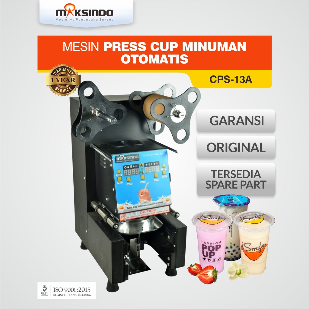 Maksindo Mesin Press Cup Minuman Otomatis CPS-13A