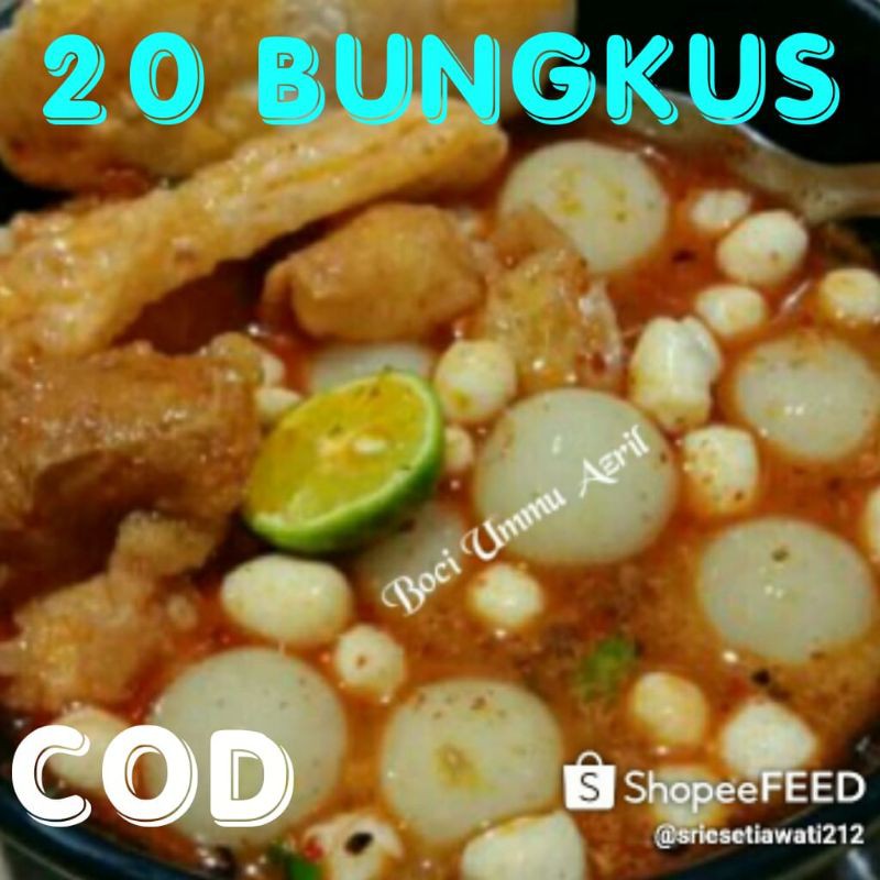 

Baso Aci instan,baso aci cikruh paket 20bks