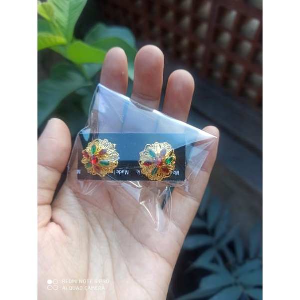 giwang atau anting Bali alpaka