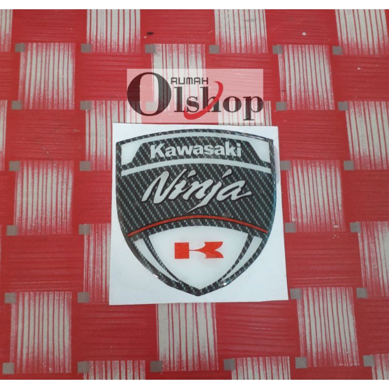 sticker timbul variasi logo kawasaki ninja 123556