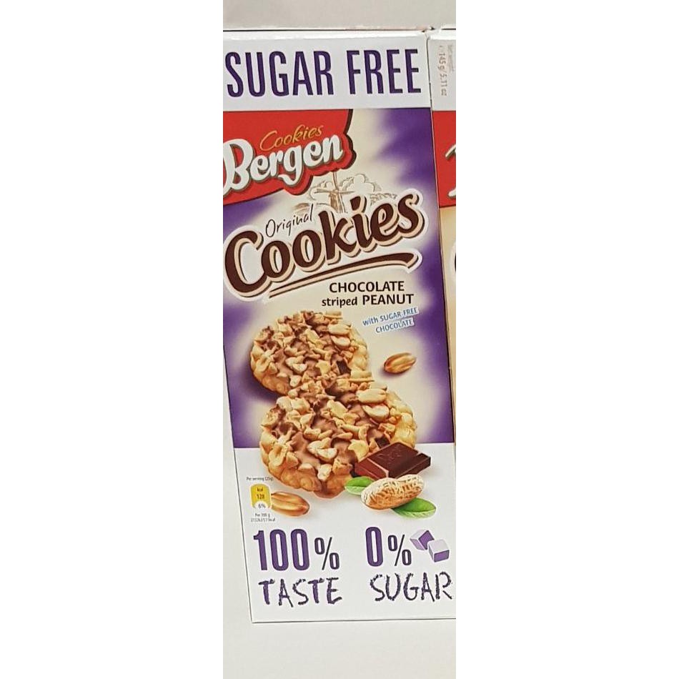 

New Bergen Sugar Free Cookies 150 Gr - Chocopeanut