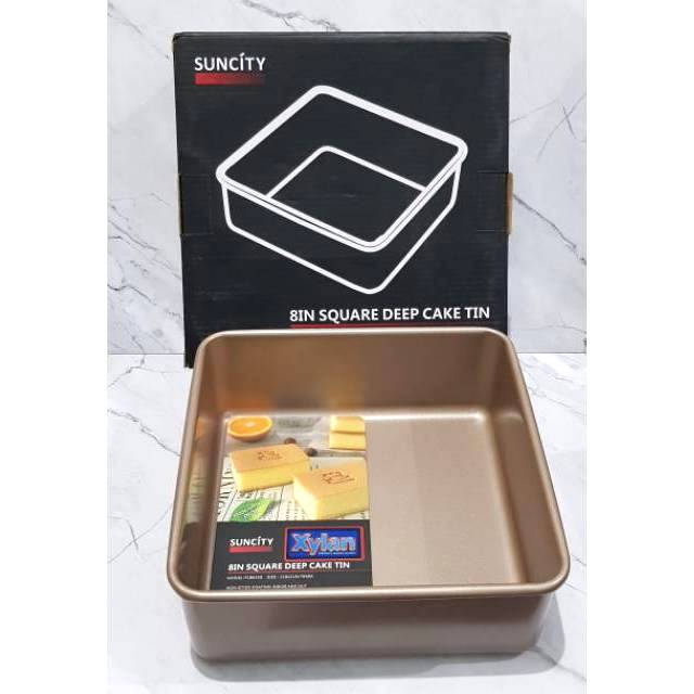 Loyang suncity square kotak 8&quot; uk 21.8x21.8x 7.9 cm baking pan kue roti anti lengket