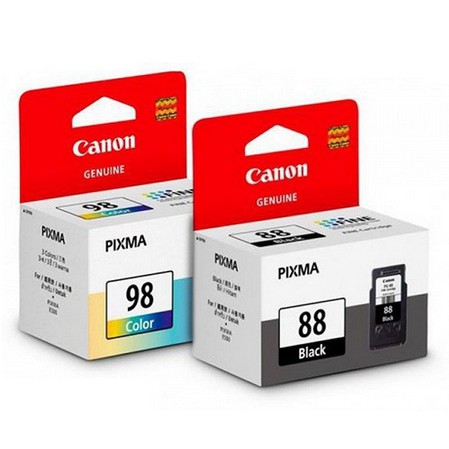 Canon Tinta Katrik Ink Cartridge PG88 PG 88 Hitam CL98 CL 98 E500 E510 E600 E610