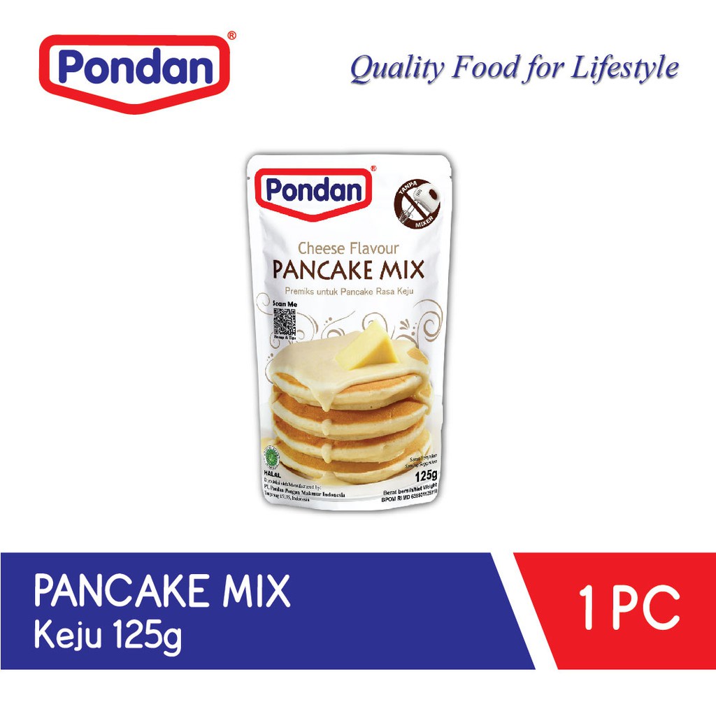 

Pondan Premiks Pancake Cheese-Original-Chocolate 125gr