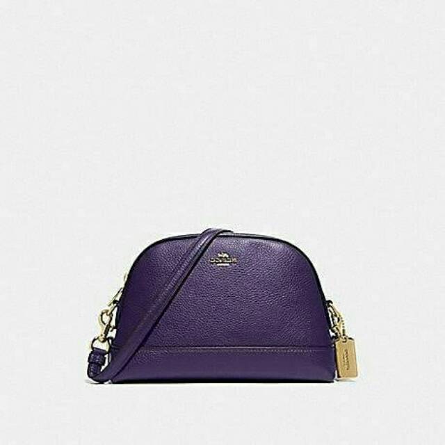 dark purple coach purse