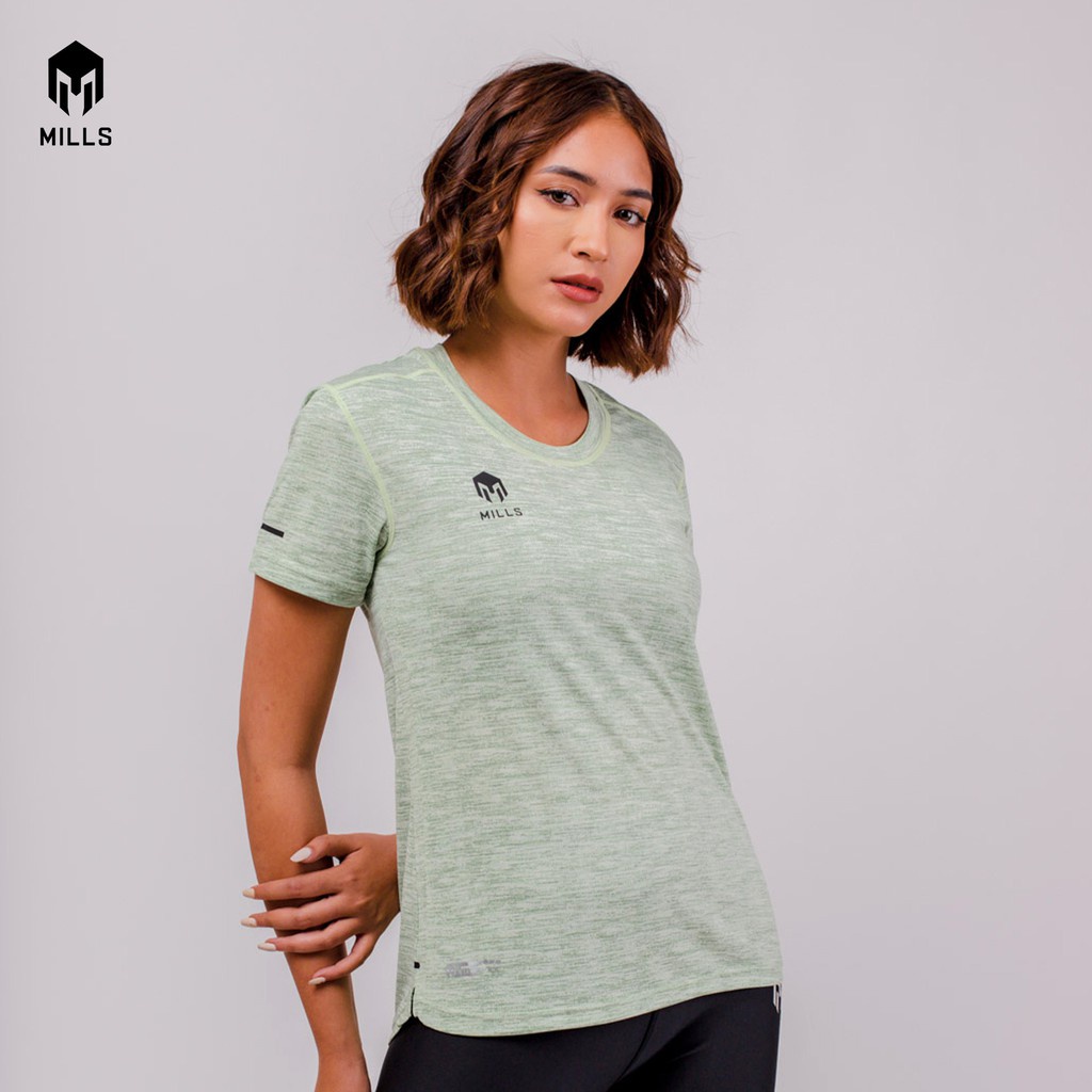 MILLS Baju Olahraga Wanita Gym And Running Shirt Track Women 5005 Original