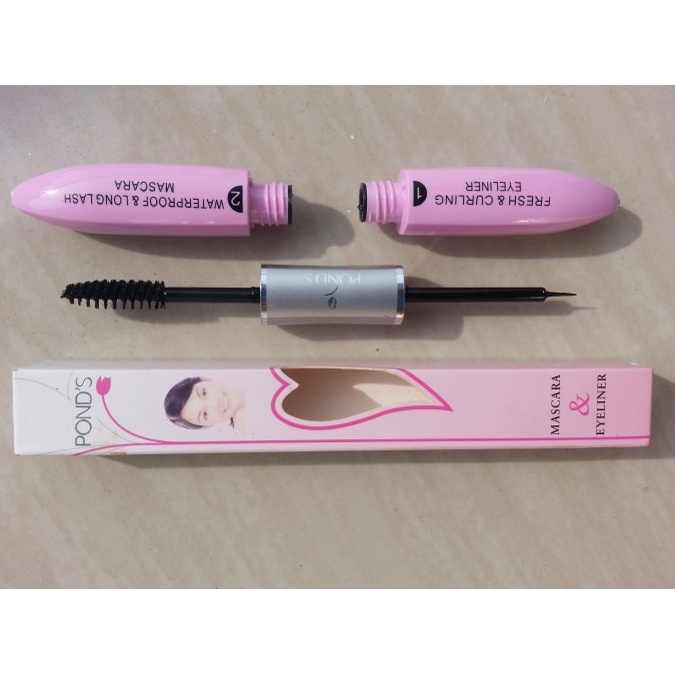 MASKARA PLUS EYELINER 2 IN 1 PONDS BEAUTY PINK