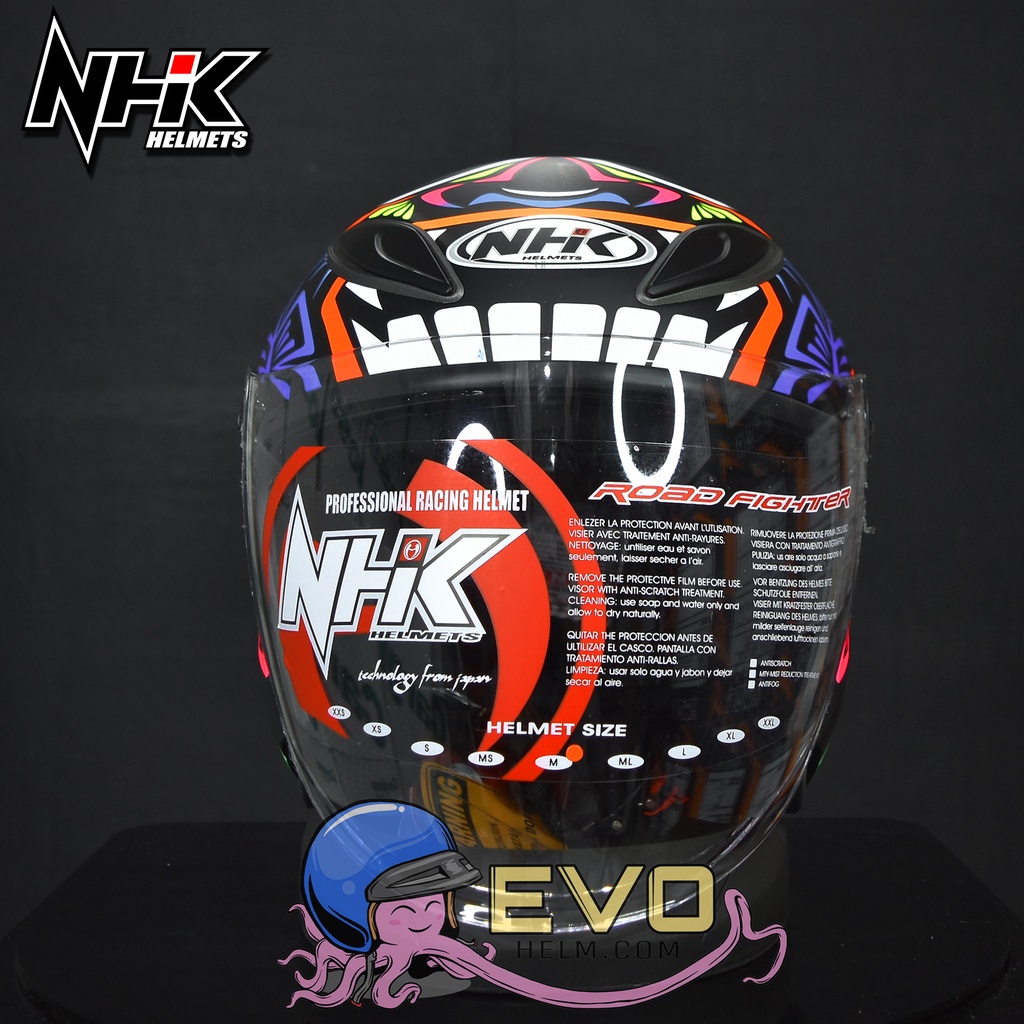 HELM NHK R6 MOTIF REMY ORIGINAL HELM NHK HALF FACE SEMUA MOTIF LENGKAP - ONGKIR 2KG