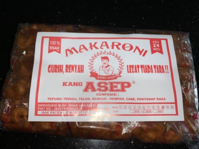 Makaroni Kang Asep Pedas 1 Pack isi 24 pcs