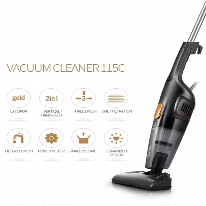 Deerma DX115C Vacuum Cleaner Penyedot Debu 2in1