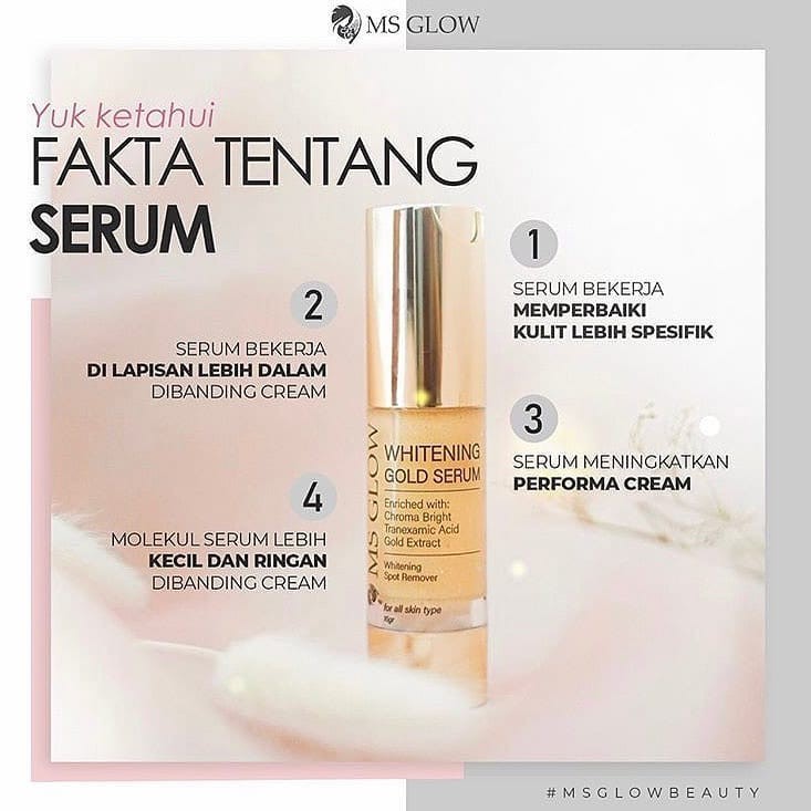 Whitening Gold Serum By MS Glow ORIGINAL BPOM