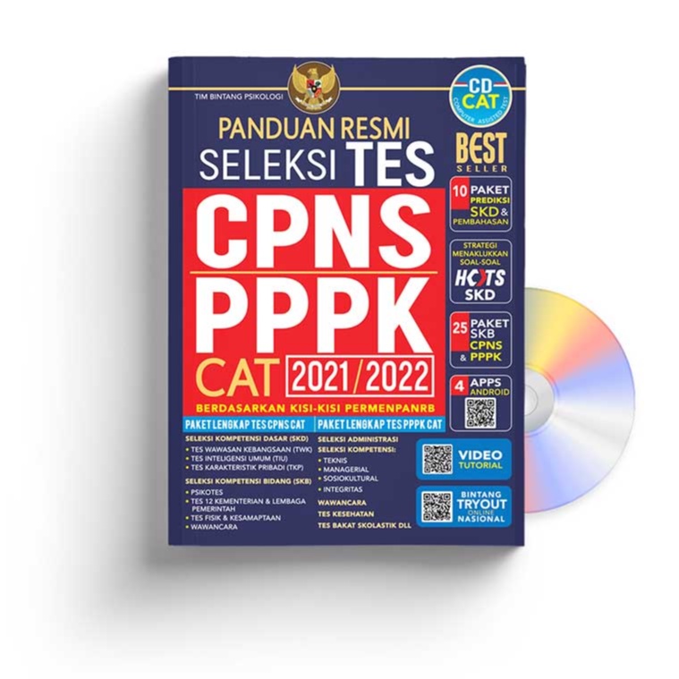 Buku Panduan Resmi Tes CPNS & PPPK 2021/2022 + CD