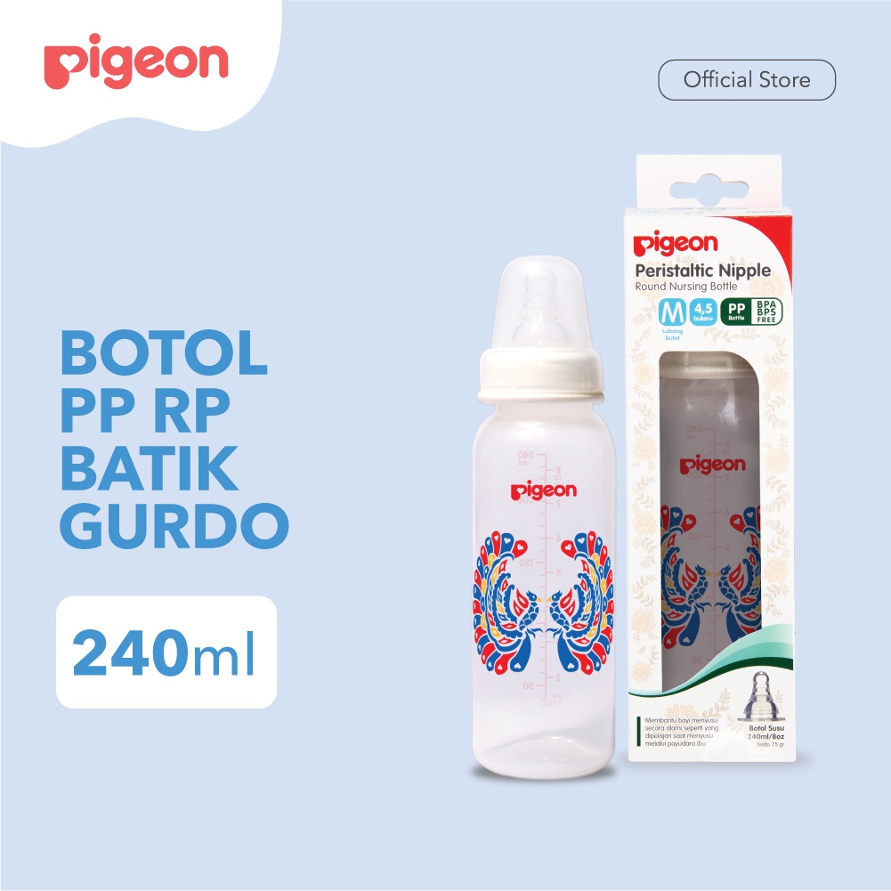 Pigeon Peristaltic Nipple Batik 240ML