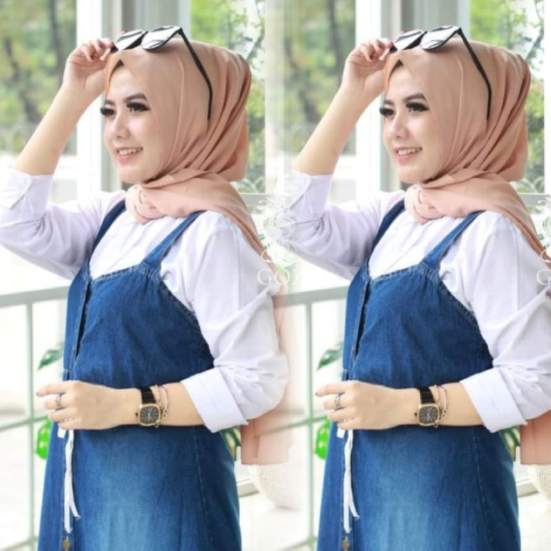 Overall Jeans Wanita Terbaru - EMIKA OVERALL