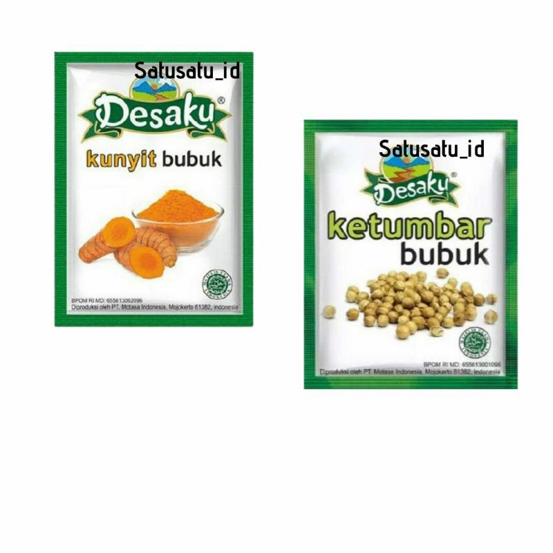 

Desaku Kunyit Bubuk - Desaku Ketumbar Ecer