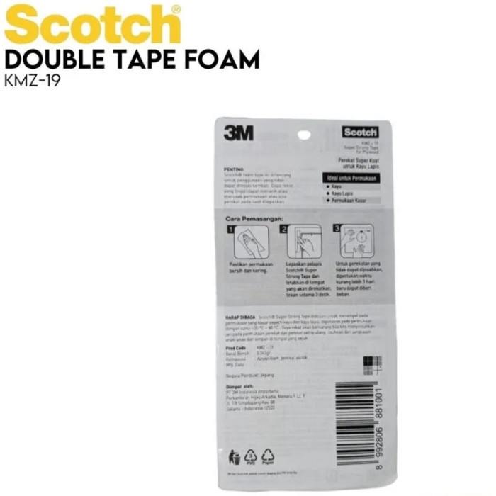 

Dijual 3M Double Tape Super String Wood & Plywood Kmz-19 Perekat 3M Kuat Berkualitas