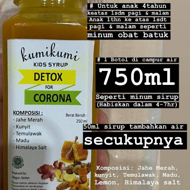 

Jamu sirup anak healthy drink