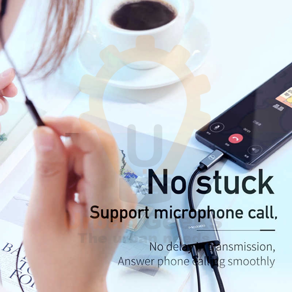 Mcdodo Audio Adapter type-c to Type-c and DC3.5mm 60W PD Charging Audio Call