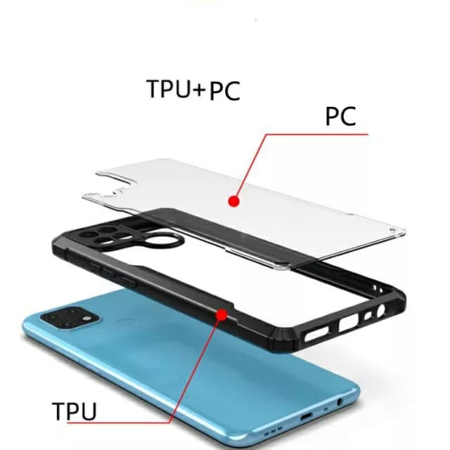 4IN1 CASE INFINIX SMART 6 NFC SMART 5 SOFTCASE SHOCKPROOF TRANSPARAN CAMERA PROTECT CASING