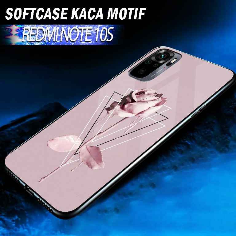 [K77] Softcase Kaca Xiaomi Redmi Note 10S - Case Redmi Note 10 - Casing Note 10S - Softcase Kaca