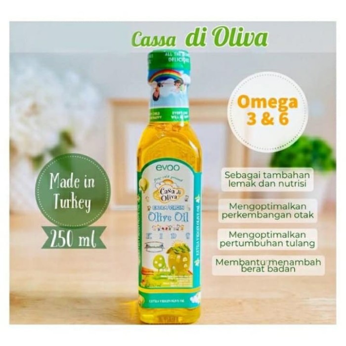 

EVOO (extra virgin olive oil) 1 botol 250 mili CASA DI OLIVA MPASI
