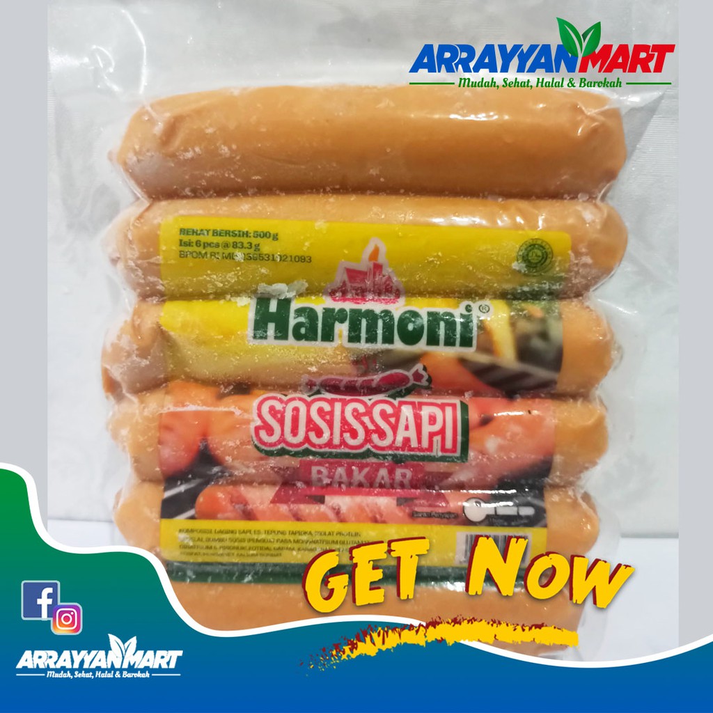 

HARMONI Sosis Sapi Bakar 500 Gram / Isi 6 Pcs